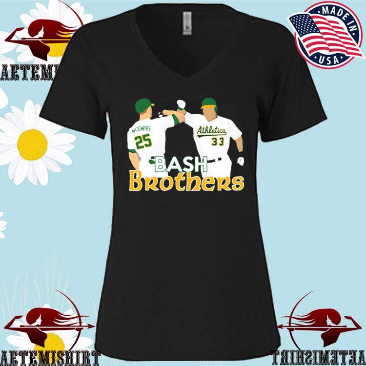 Athletics a's mark mcgwire jose canseco bash brothers T-shirt