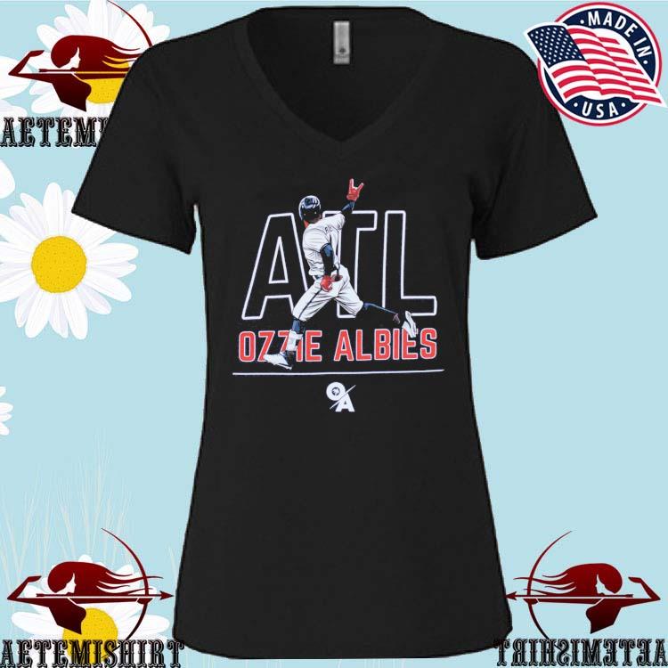 Ozzie Albies Atlanta Braves baseball number 1 graphic tee, hoodie, sweater,  long sleeve and tank top