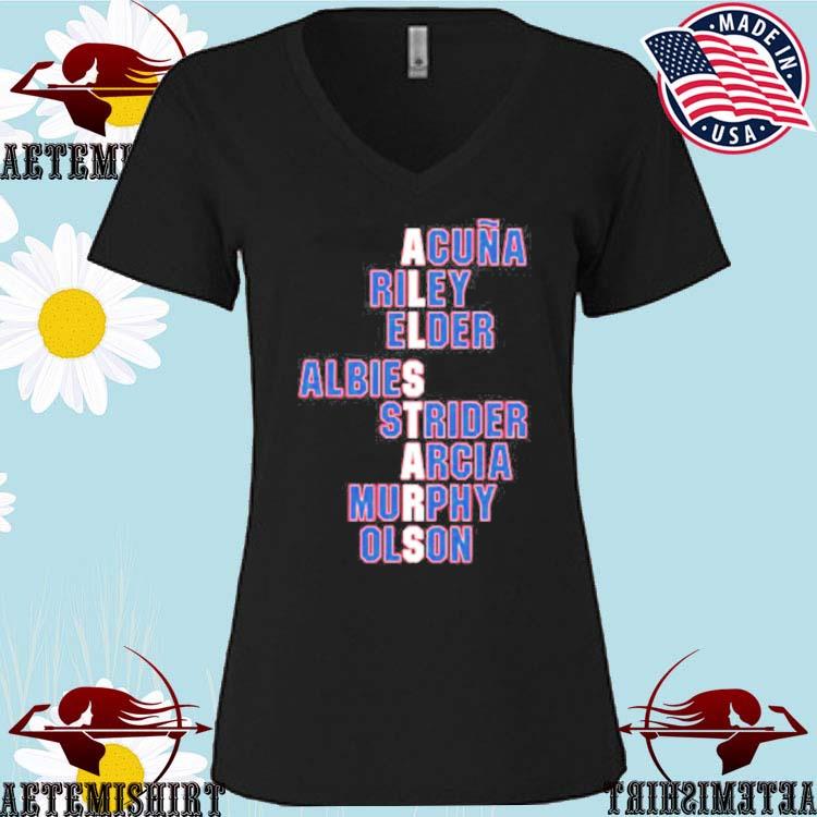 Atlanta All-stars Acuna Jr Austin Riley Bryce Elder Ozzie Albies Spencer  Strider Mlb Shirt