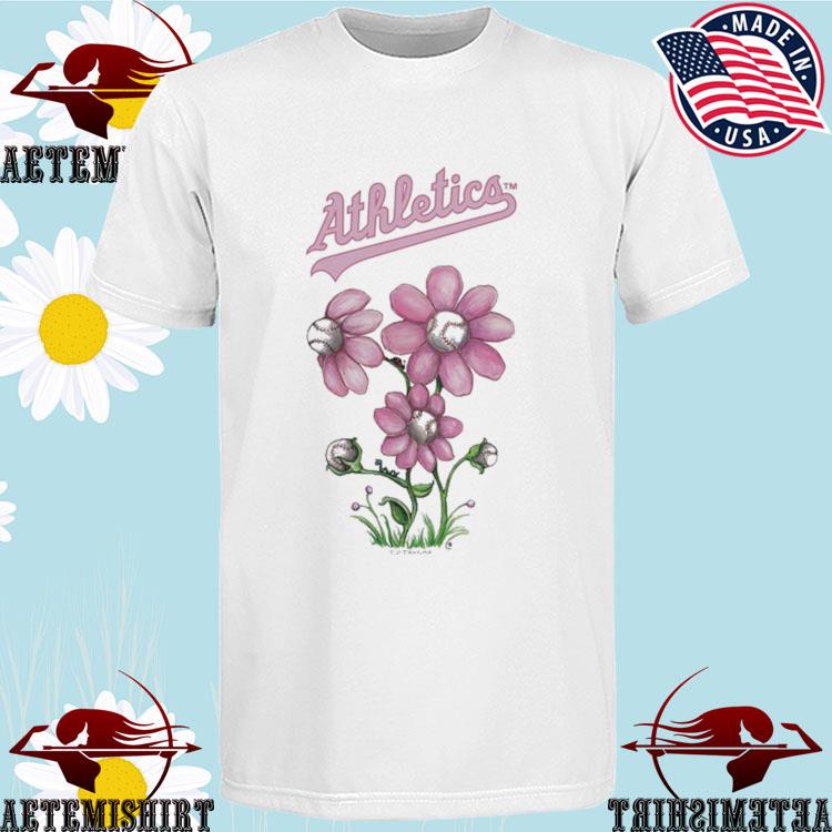 Oakland Athletics Blooming Baseballs Tee Shirt