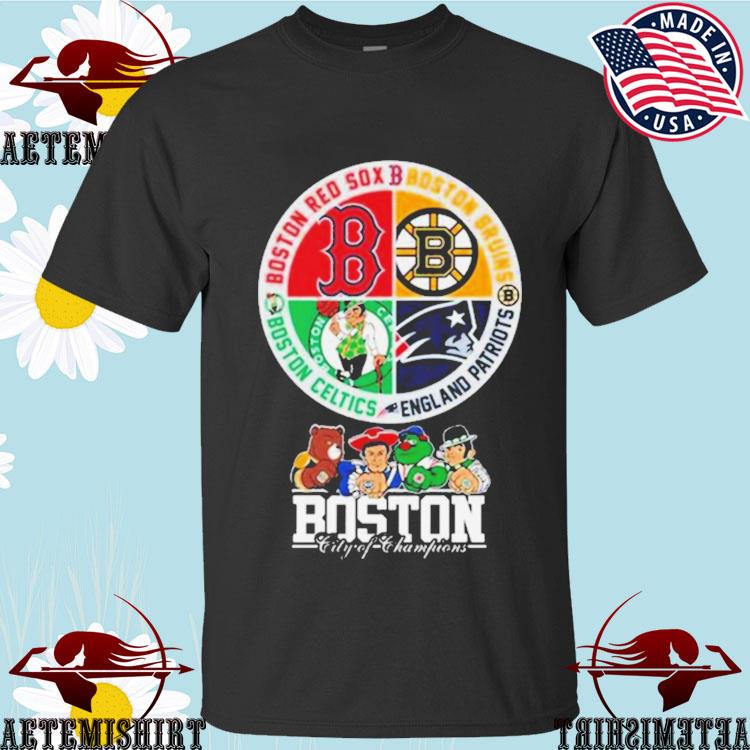 Boston City Of Champions Boston Red Sox Patriots Bruins Celtics 2023 Shirt