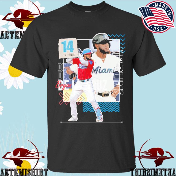 Bryan de LA cruz baseball paper marlins 6 T-shirts, hoodie