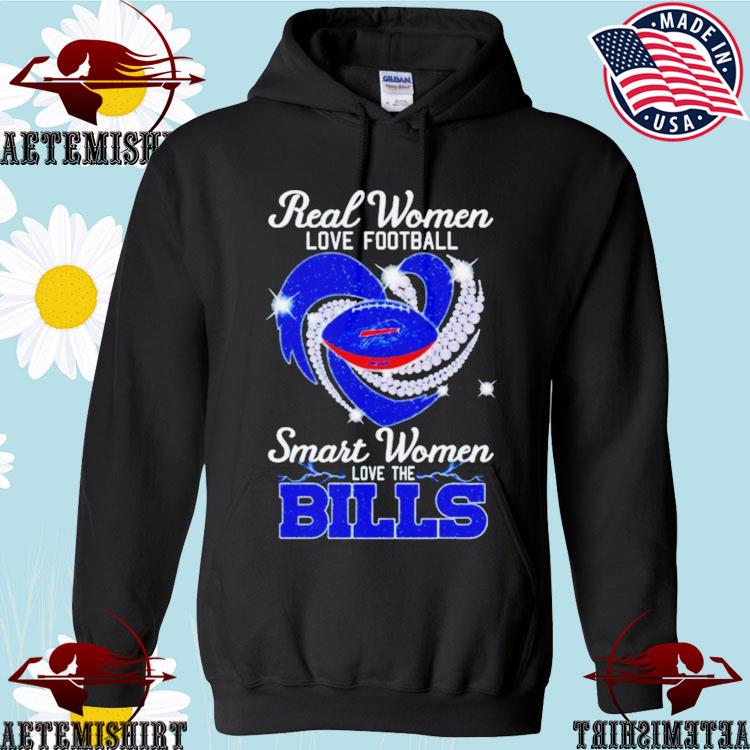 Official real Women love football smart Women love the Buffalo