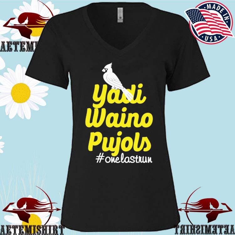 YadI waino pujols one last run T-shirts, hoodie, sweater, long sleeve and  tank top