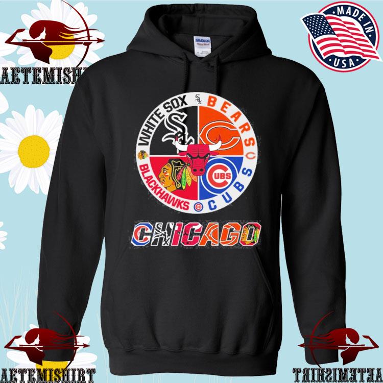 Official chicago White Sox Bears Cubs Blackhawks T Shirt, hoodie