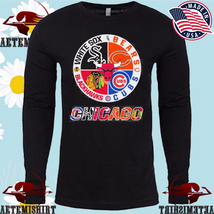 Official chicago White Sox Bears Cubs Blackhawks T Shirt, hoodie, sweater,  long sleeve and tank top