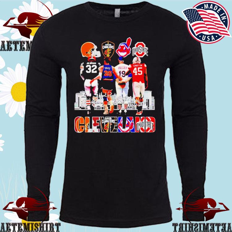 Cleveland Jim Brown And Price And Feller And Griffin Signatures Shirt -  Hersmiles