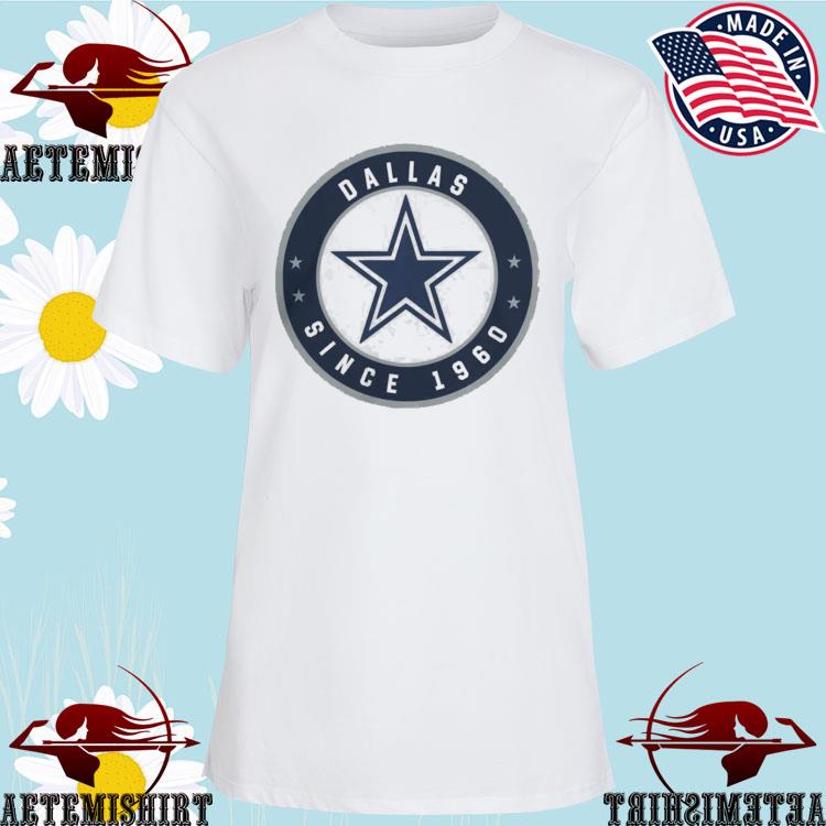 Women's Dallas Cowboys New Era Cream 2023 NFL Draft T-Shirt