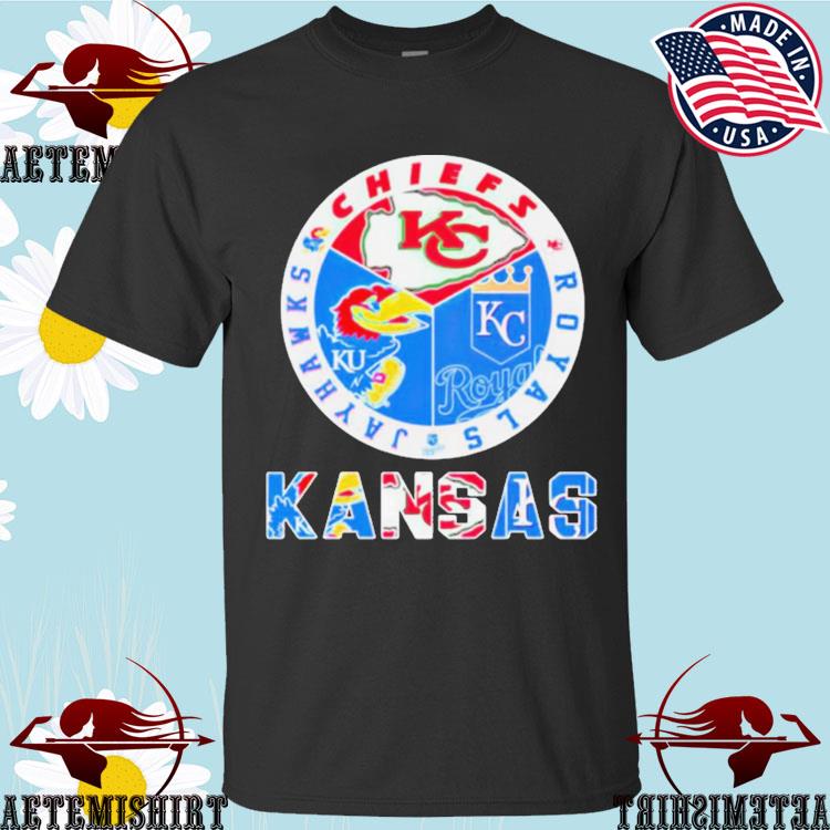 Kansas Jayhawks Chiefs Royals logo shirt, hoodie, sweater, long sleeve and  tank top