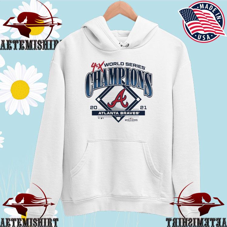 Men's Atlanta Braves 4-Time World Series Champions Trophy T-Shirts, hoodie,  sweater, long sleeve and tank top