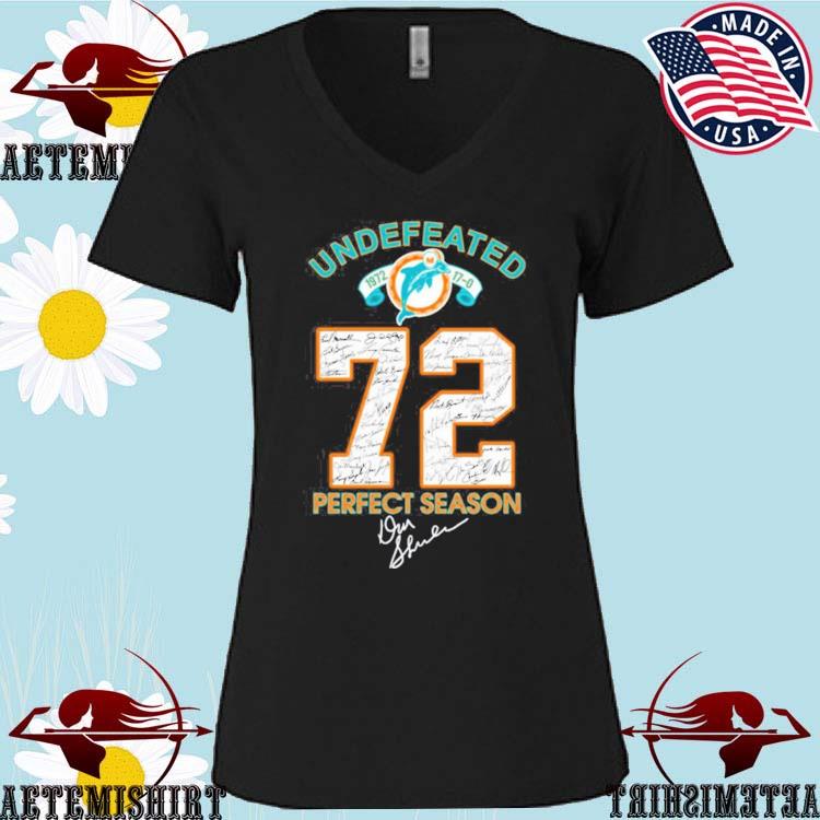 Miami Dolphins Undefeated 1972 72 perfect season signatures shirt