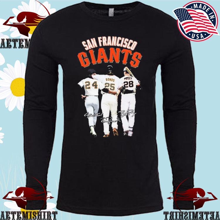Official San Francisco Giants Willie Mays Barry Bonds Buster Posey