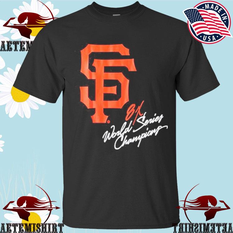 Buy New Era San Francisco Giants World Series Tee Shirt at in Style L / Black