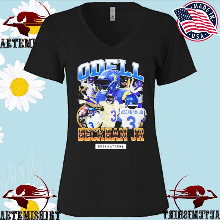 OBJ Odell Beckham Rams Football Tee Shirt Short-Sleeve Unisex T-Shirt