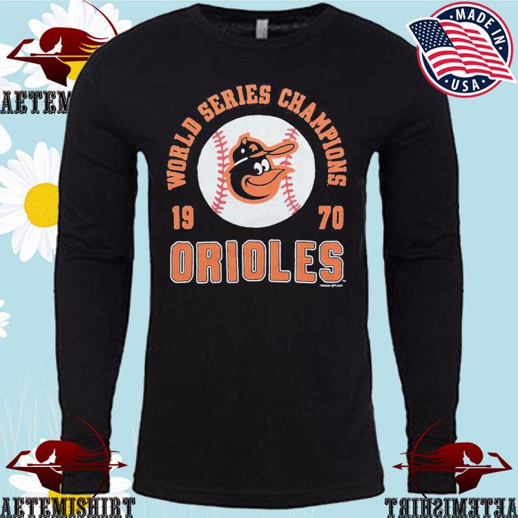 Orioles World Series Champs 1970 T-Shirt from Homage. | Charcoal | Vintage Apparel from Homage.