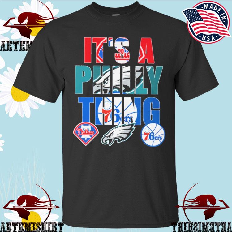 Philadelphia Eagles x Philadelphia 76ers x Philadelphia Phillies Philly  Sports Team All Over Print Shirt - Binteez