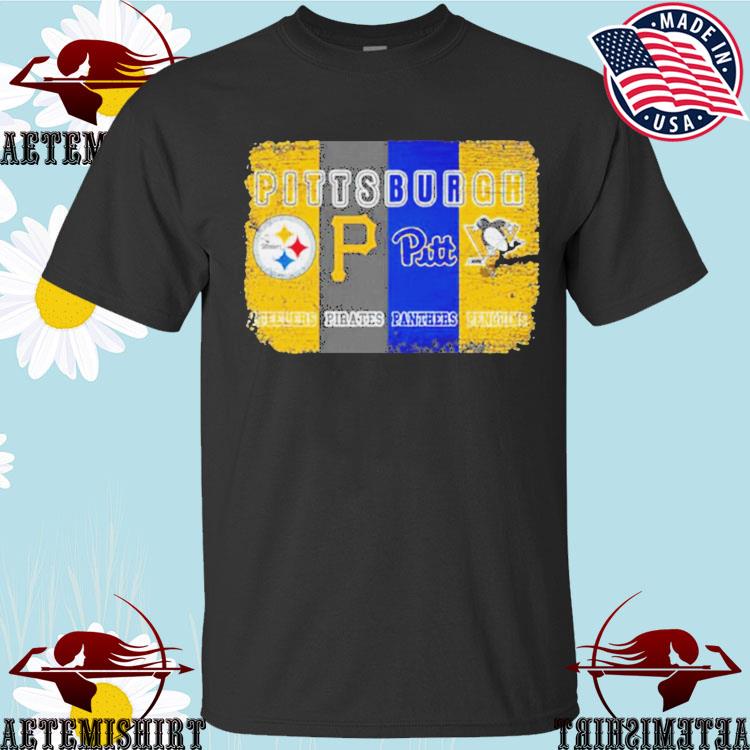 Pittsburgh steelers Pittsburgh pirates Pittsburgh panthers Pittsburgh  penguins logo shirt, hoodie, sweater, long sleeve and tank top
