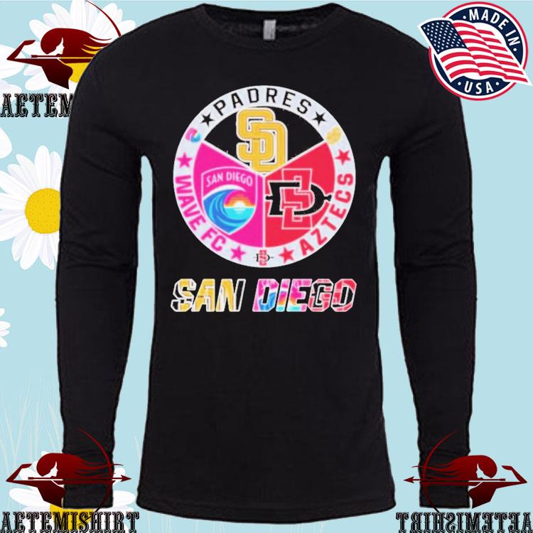 Official san Diego Padres Wave FC And Aztecs Shirt, hoodie