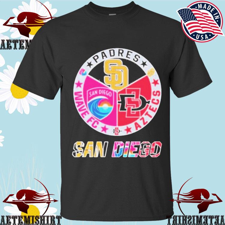 Official san Diego Padres Wave FC And Aztecs Shirt, hoodie, sweater, long  sleeve and tank top