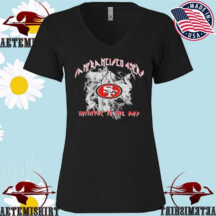 49ers v neck shirts