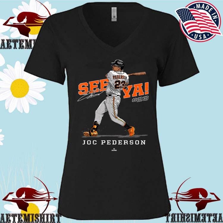  See Ya! Joc Pederson San Francisco MLBPA T-Shirt : Sports &  Outdoors