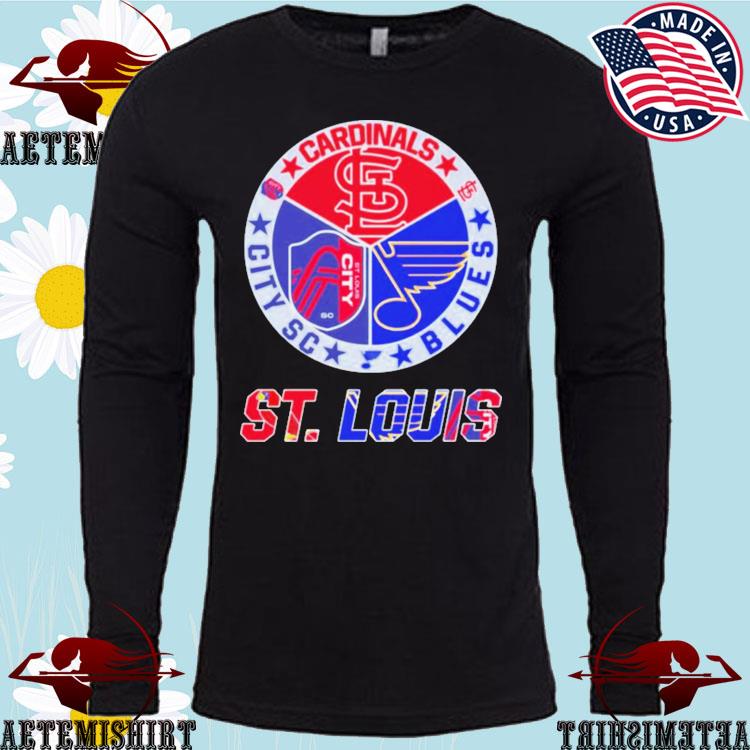Official st. louis cardinals st louis cardinals st. louis blues st. louis  city sc city Shirt, hoodie, sweater, long sleeve and tank top