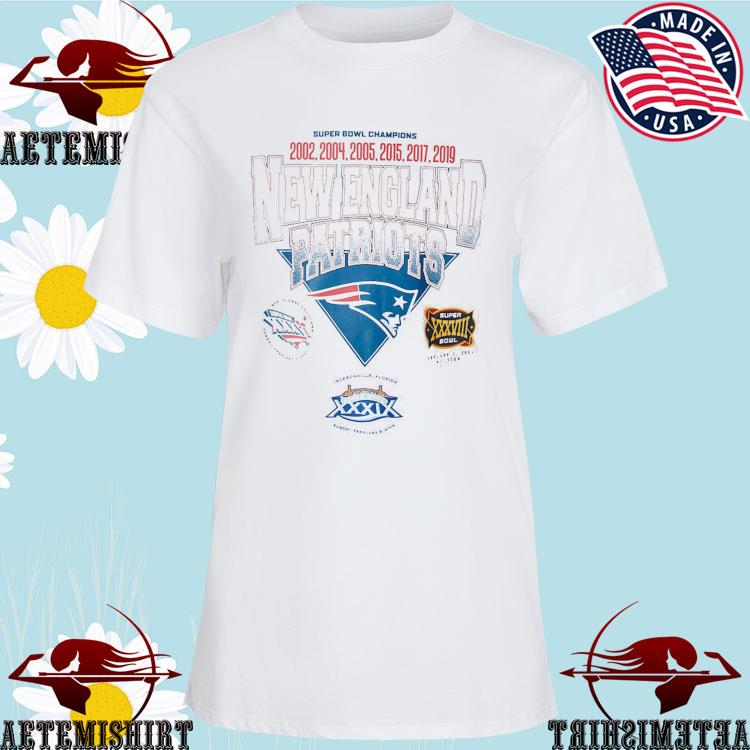 Official super bowl champions new england Patriots NFL wordmark T