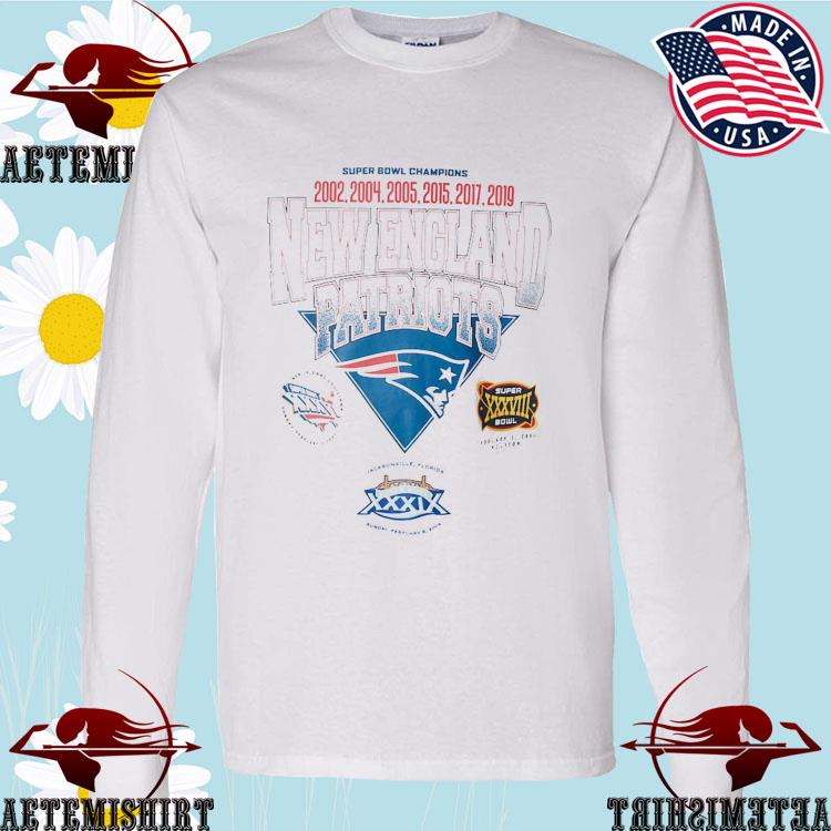 Official super bowl champions new england Patriots NFL wordmark T