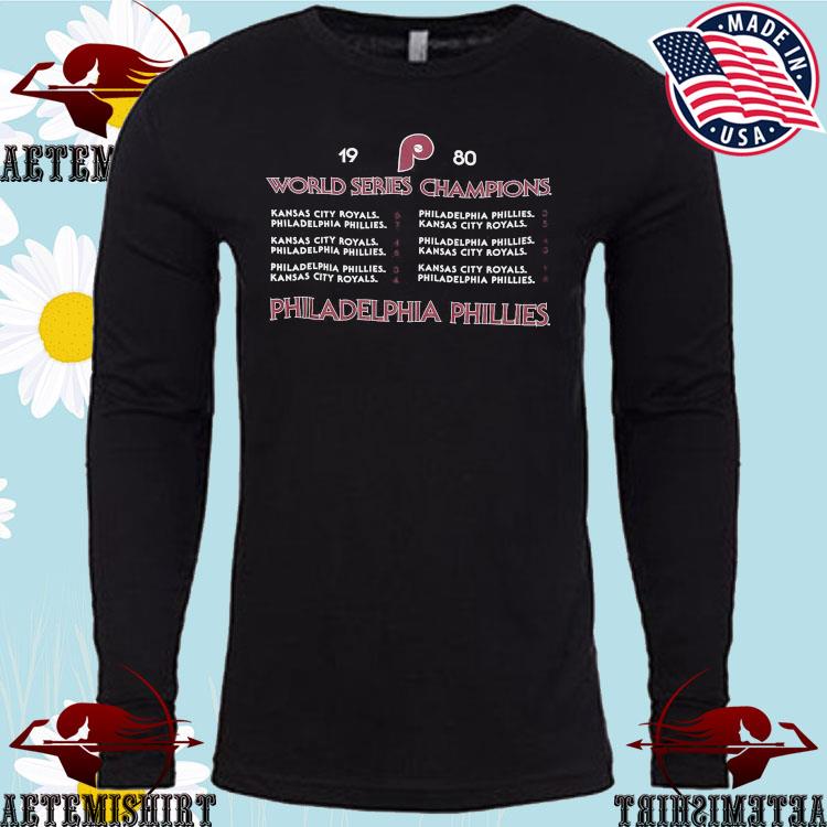1980 World Series Champions Philadelphia Phillies Roster T-Shirts
