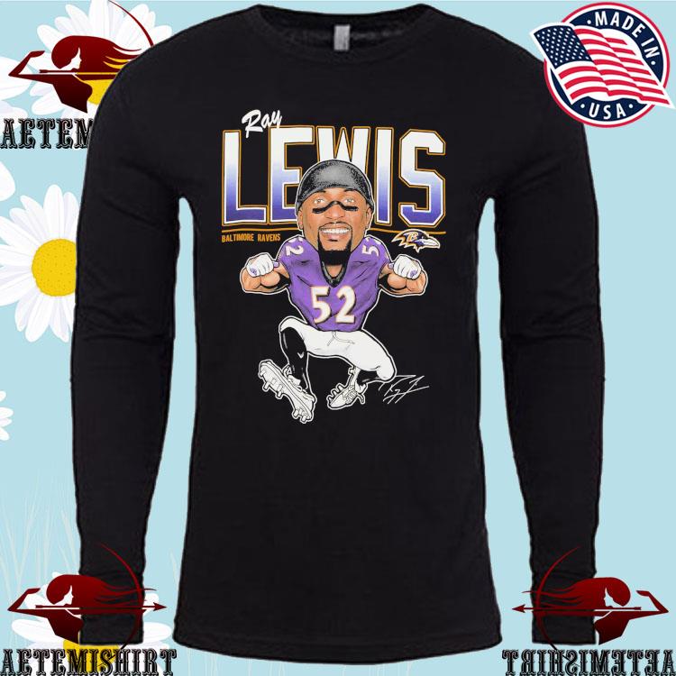 Official caricatures Baltimore Ravens Ray Lewis Signature T-Shirts, hoodie,  tank top, sweater and long sleeve t-shirt