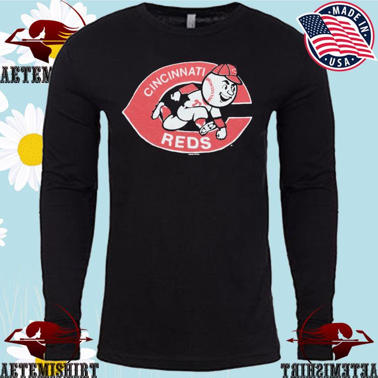  Cincinnati Reds Cooperstown Official Logo Red T-Shirt