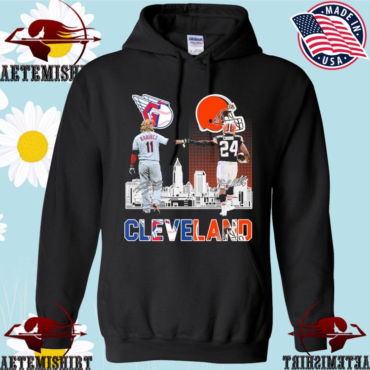 Official cleveland browns and Cleveland guardians signature T-shirts, hoodie,  sweater, long sleeve and tank top