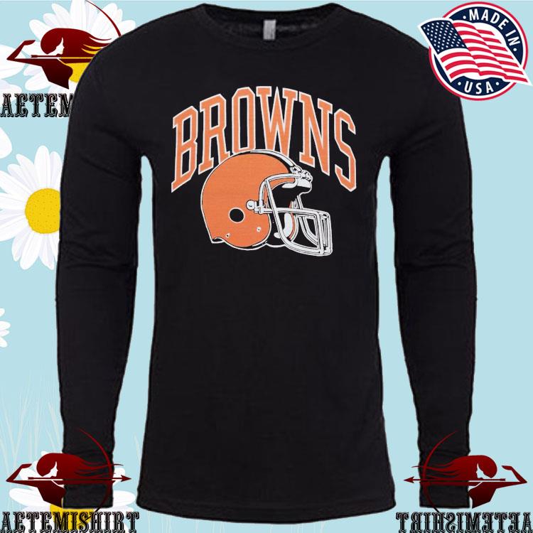 Official cleveland browns helmet T-shirts, hoodie, tank top, sweater and  long sleeve t-shirt