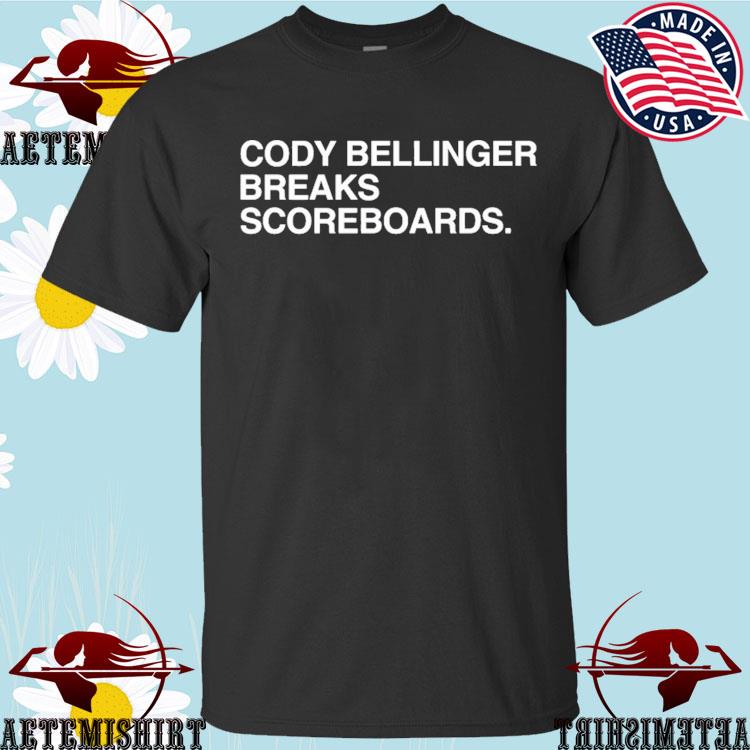 Cody bellinger breaks scoreboards shirt, hoodie, sweater, long sleeve and  tank top