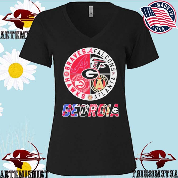 Official atlanta Falcons Atlanta Braves And Atlanta Hawks Shirt