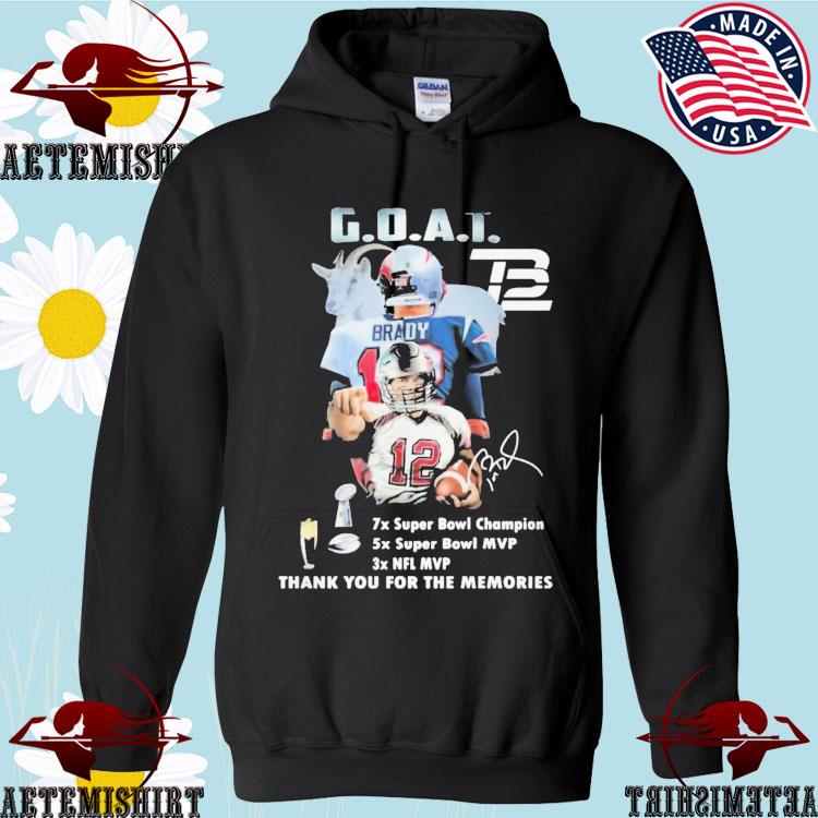 Tom Brady thank you for the memories Shirts, hoodie, sweater and long sleeve