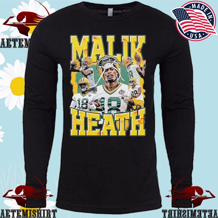 Malik Heath Graphic Green Bay Packers Shirt, hoodie, sweater, long