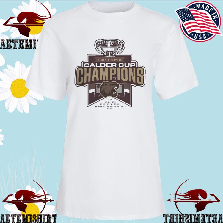 SALE 30% - 2023 Hershey Bears 12 Times Calder Cup Champions T-Shirt For Fans