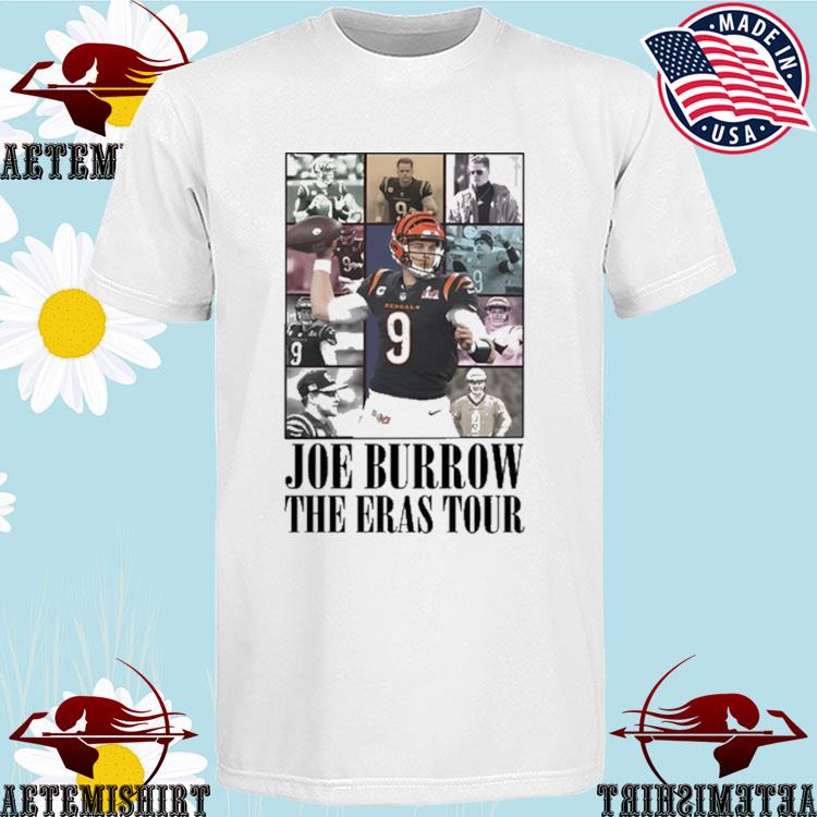 Official Joe Burrow The Eras Tour T-Shirt - Sgatee