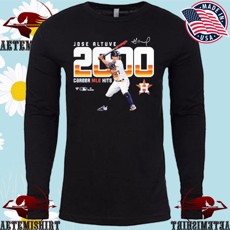 Official jose altuve 2000 hits houston T-shirt, hoodie, sweater, long  sleeve and tank top