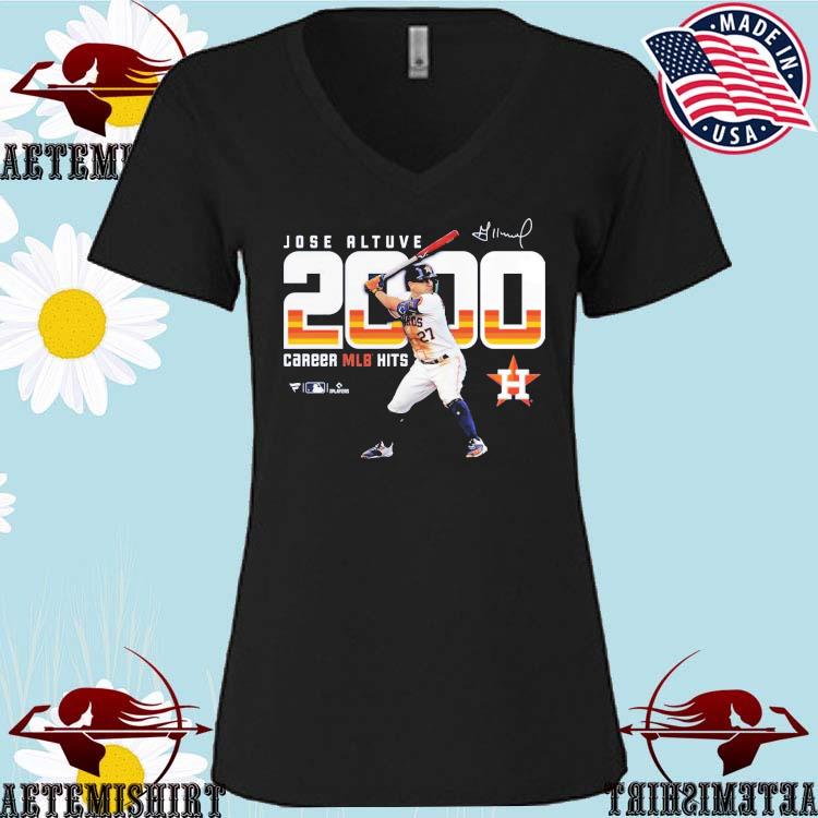 Official official Jose Altuve Houston Astros 2,000 Career Hits Signature T- Shirt, hoodie, sweater, long sleeve and tank top