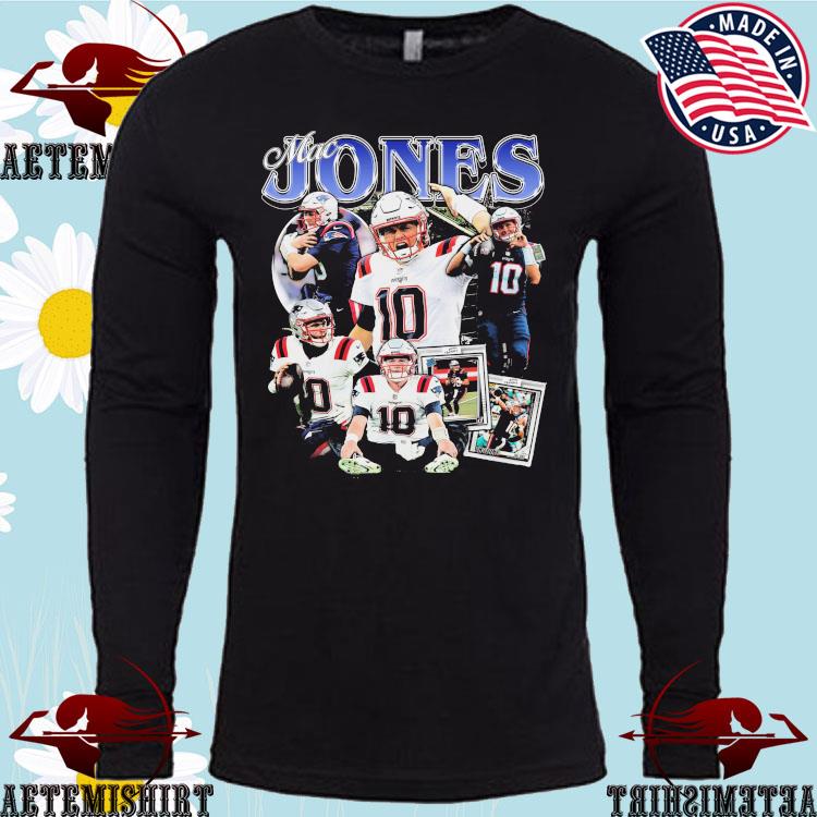 New England Patriots Mac Jones Jersey Shirt, hoodie, sweater, long sleeve  and tank top