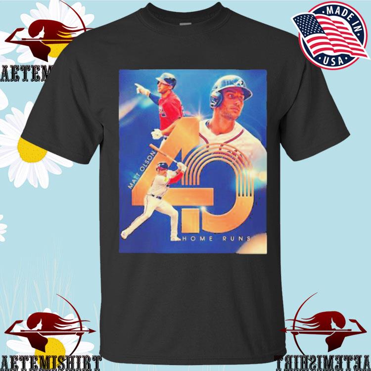 Official matt olson first player nl mlb 40 hr this season T-shirt