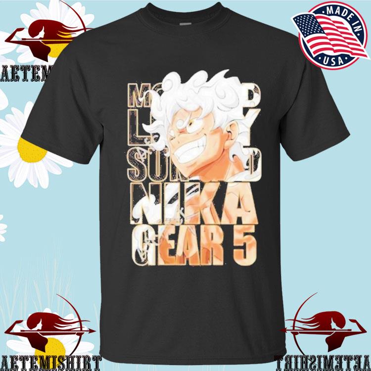 illustration of Gear 5 Sun God Nika luffy one piece Essential T-Shirt for  Sale by fandicreations