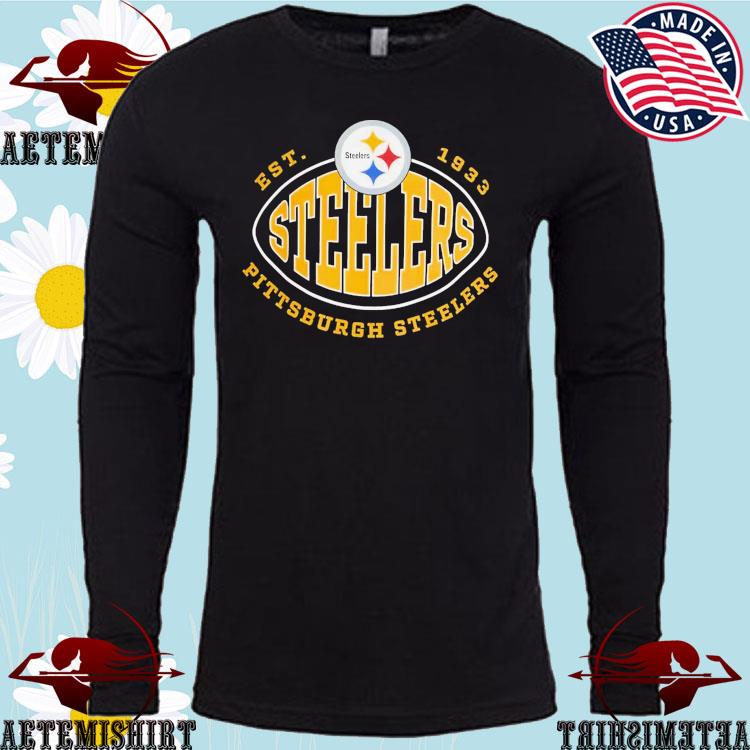 Official Mens Pittsburgh Steelers Long Sleeved T-Shirts, Mens Long