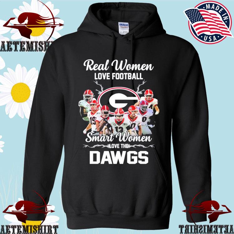 Real women love Football smart women love the Bulldogs logo shirt, hoodie,  sweater, long sleeve and tank top