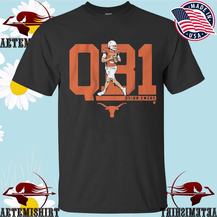 Texas Football: Quinn Ewers QB1 Shirt - NIL + Texas Licensed - BreakingT