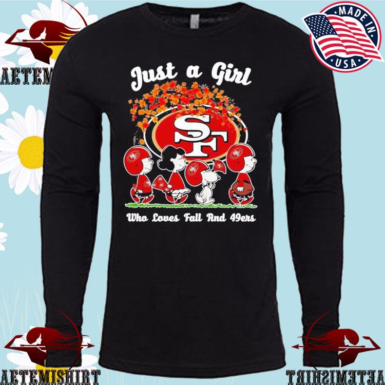 Official just A Girt Who Love Fall And San Francisco 49ers Shirt, hoodie,  sweater, long sleeve and tank top