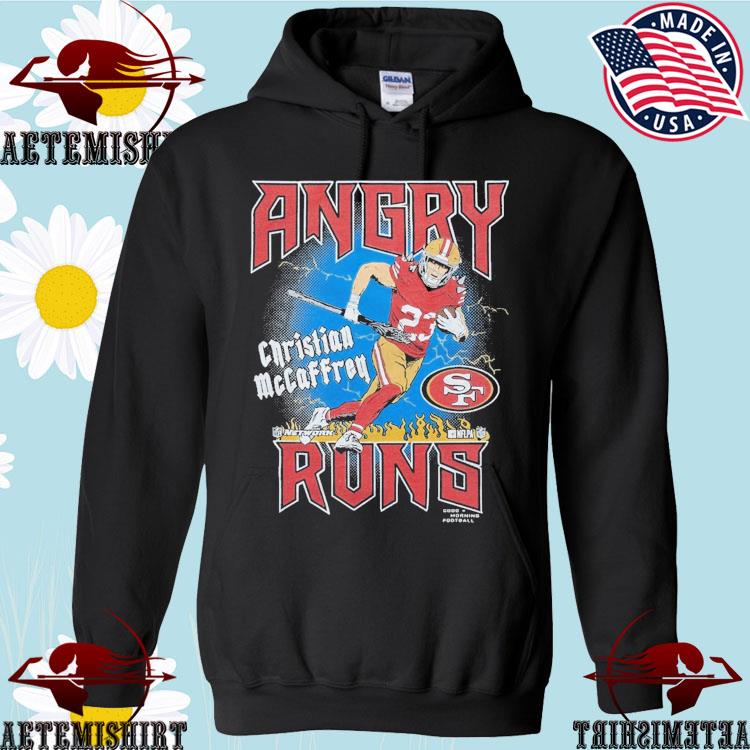 Angry runs 49ers christian mccaffrey shirt, hoodie, sweater, long sleeve  and tank top