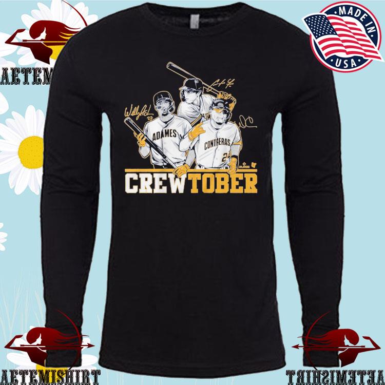 Original Christian Yelich Willy Adames & William Contreras Crewtober  Signatures T-Shirt, hoodie, sweater, long sleeve and tank top